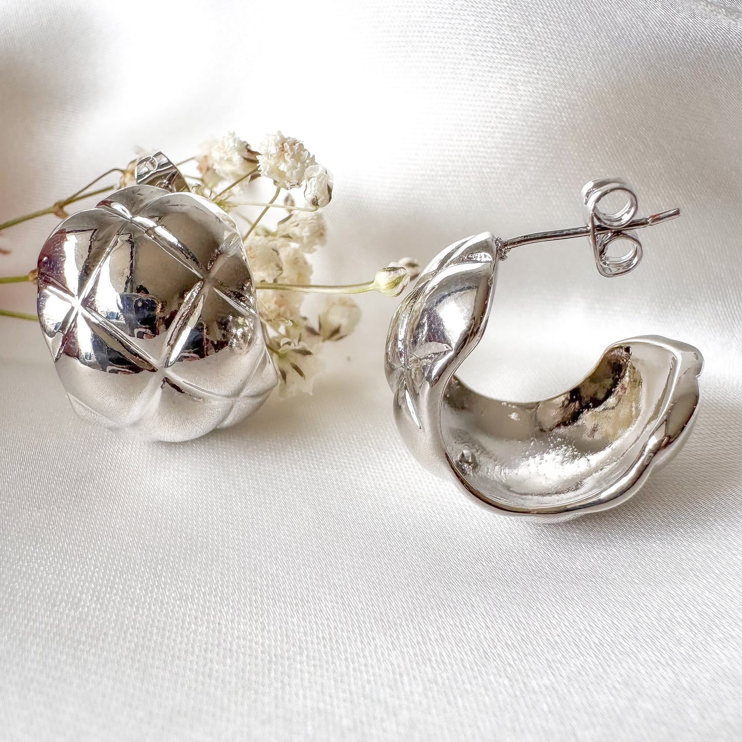 Aros Lueur plateados